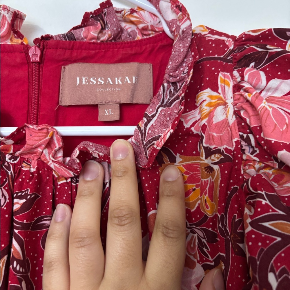 JessaKae Red Prickly Pear Dress - Picture 3 of 4